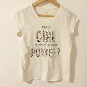 2x$10🎉Justice Children’s Place Graphic White 16